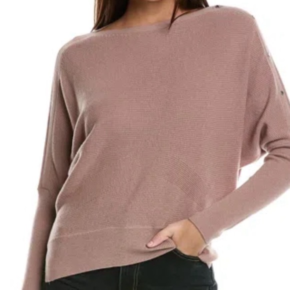 All Saints Sweaters - All Saints Wool Cashmere Blend Long Sleeve Sweater Rose Beige / Neutral Size S